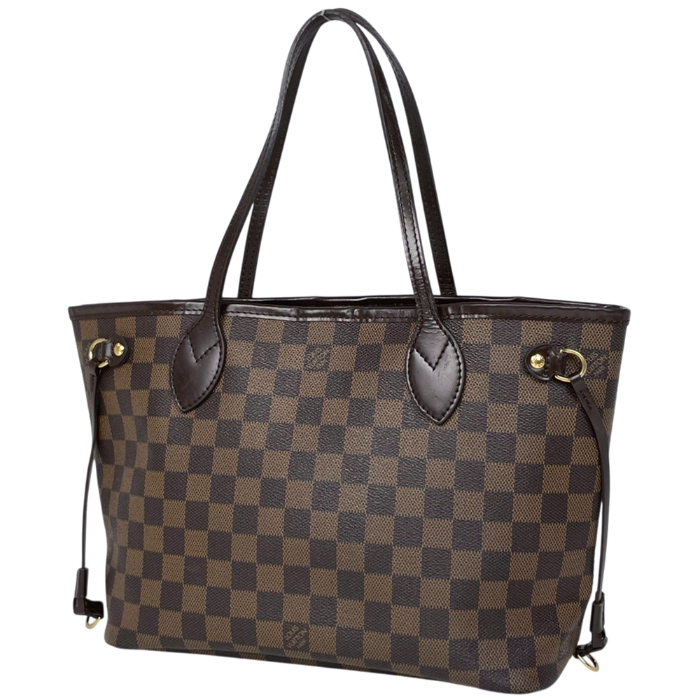 Louis Vuitton Neverfull PM Handbag Tote Bag Damier Brown N51109 Women's